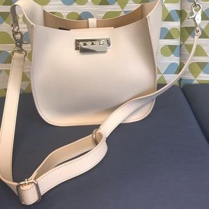 NWOT Zac Posen Cream leather handbag